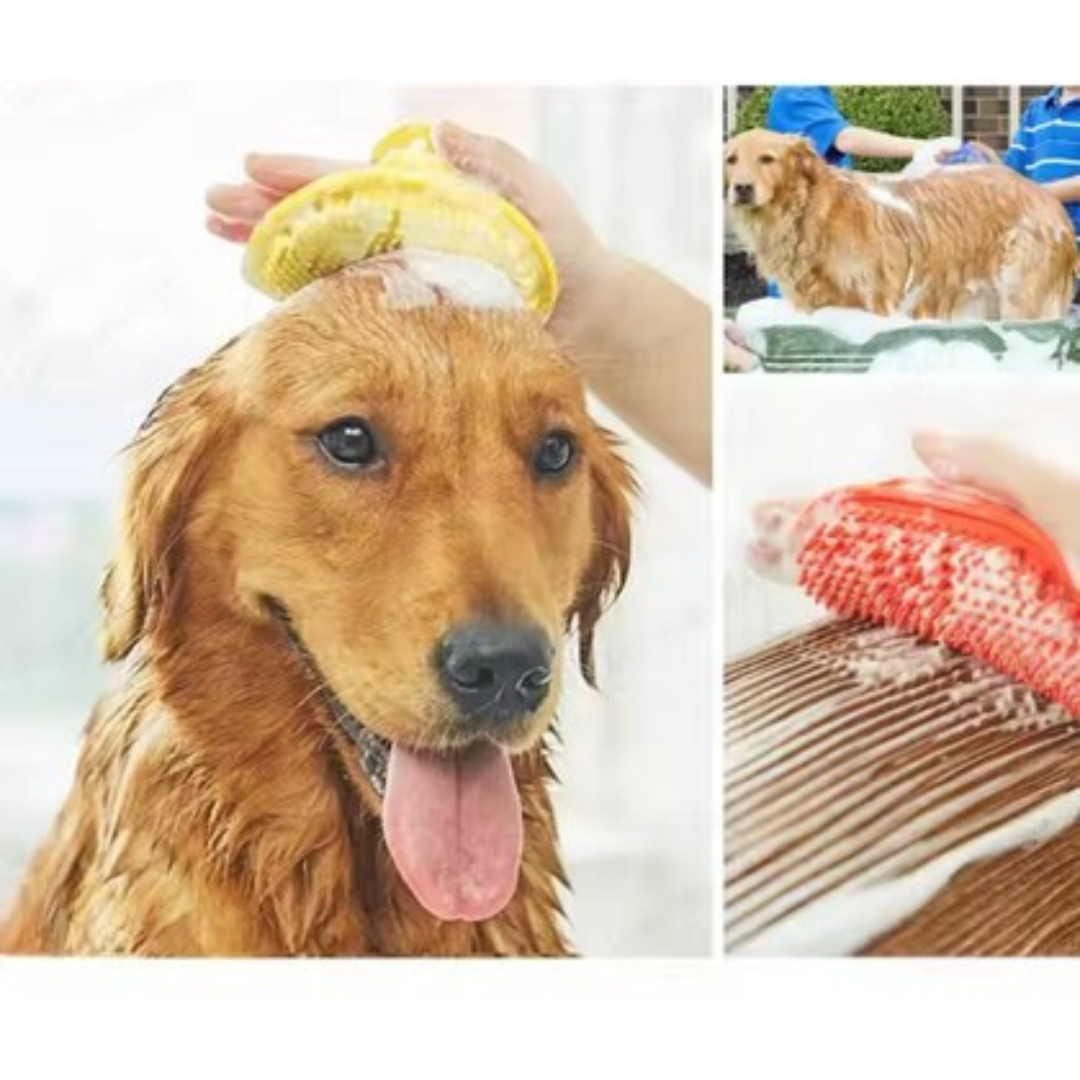 Dog Bath & Grooming Brush