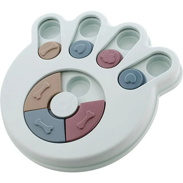 Pet Treat Puzzle + Cotton Rope Toy with Tennis Ball (1 Each)